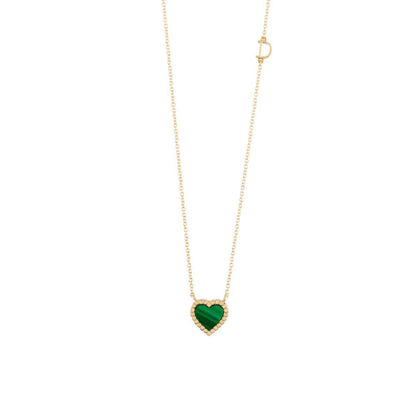 Belle Époque Yellow Gold and Malachite Necklace